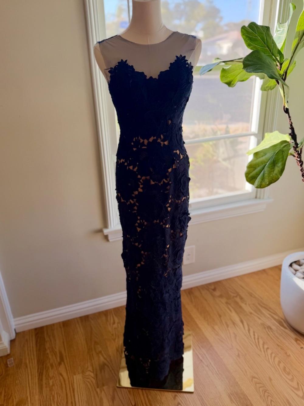 Catherine Deane Navy Dress - size 2